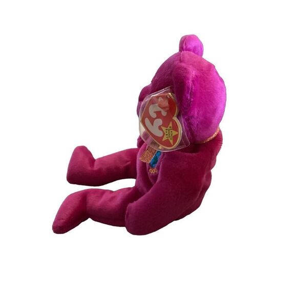 1999 Retired Millenium Bear Ty Beanie Baby Plush Collectible - Picture 6 of 11